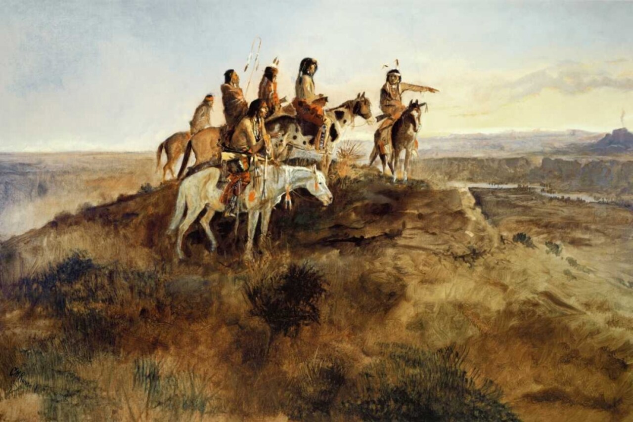 Signal Smoke Poster Print by Charles M. Russell - Item # VARPDX133245